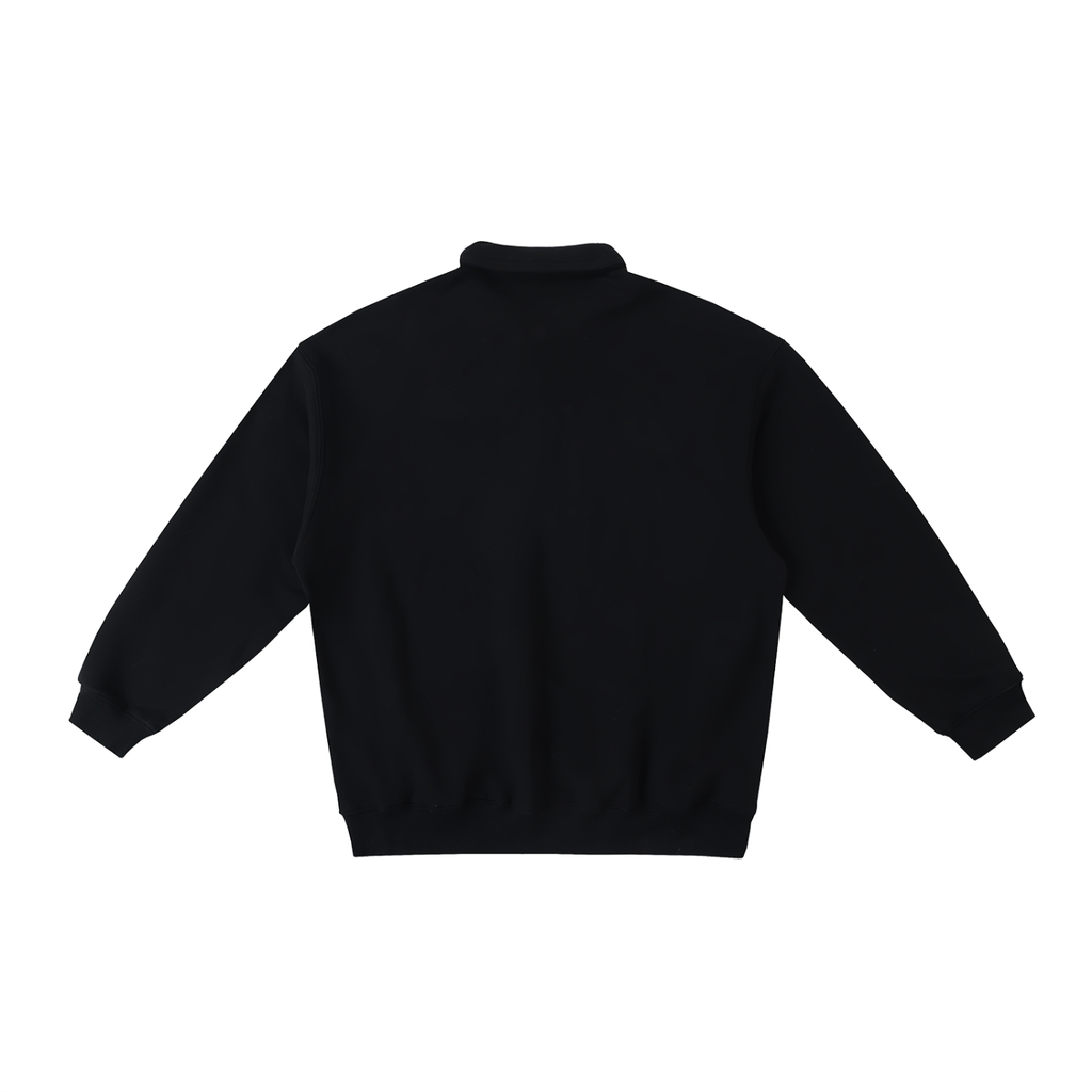 LW 123 Heavyweight Polo-Collar Sweatshirt