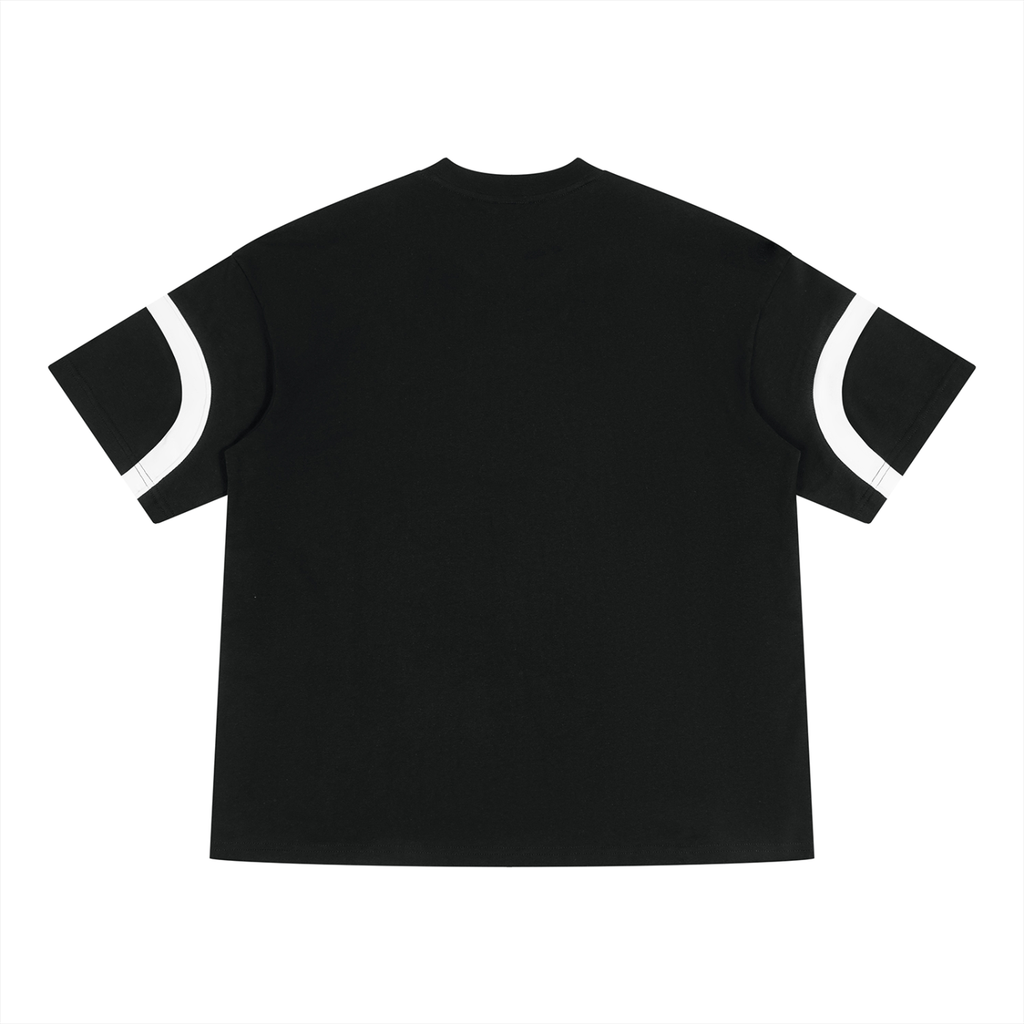 LW 123 Unisex Color Block V-Neck T-Shirt