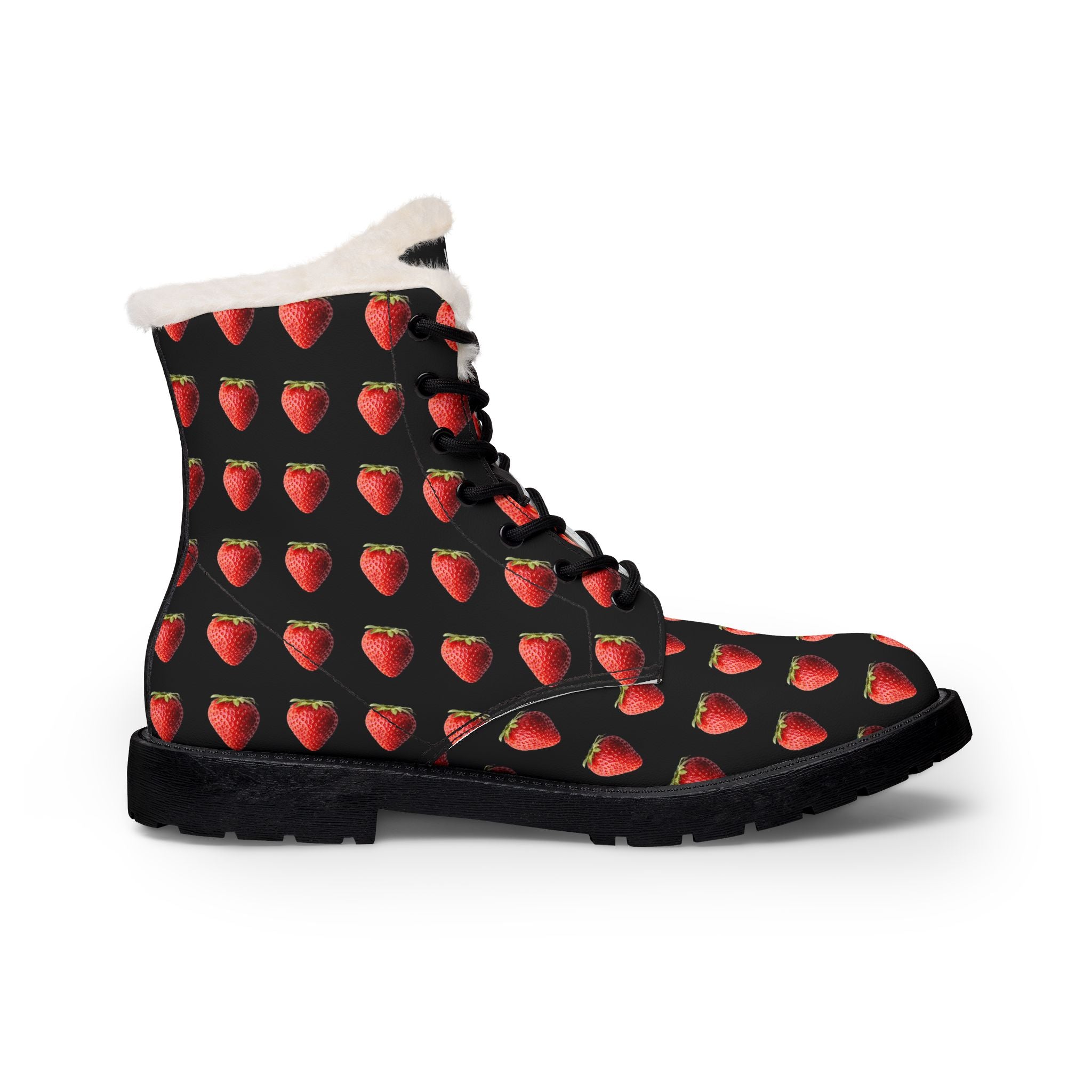 LW 123 Strawberry Women's Fur and Leather Boots