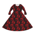 LW 123 Women's Long Sleeve Dance Dress (AOP)