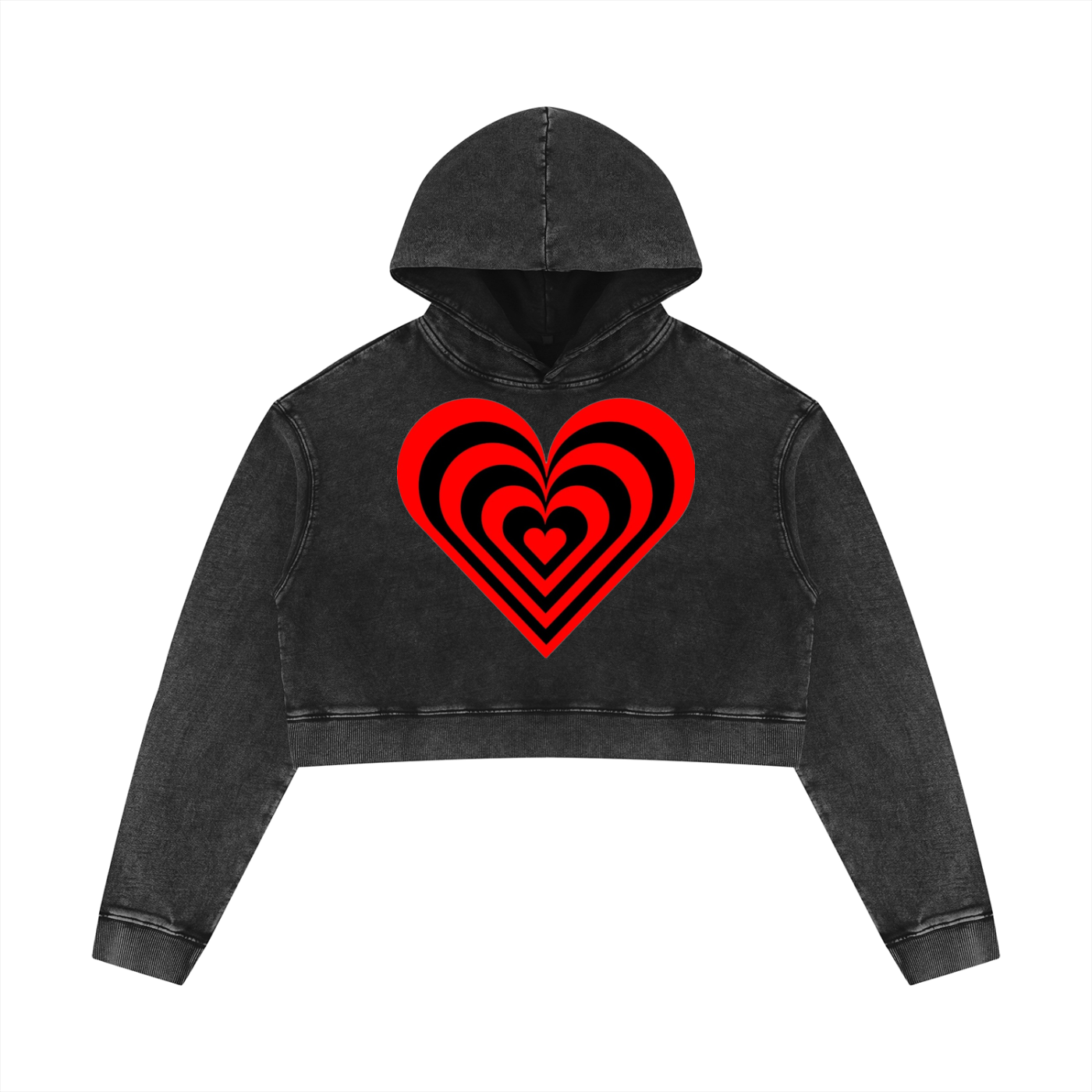 LW 123 Women’s Mineral Washed Crop Hoodie