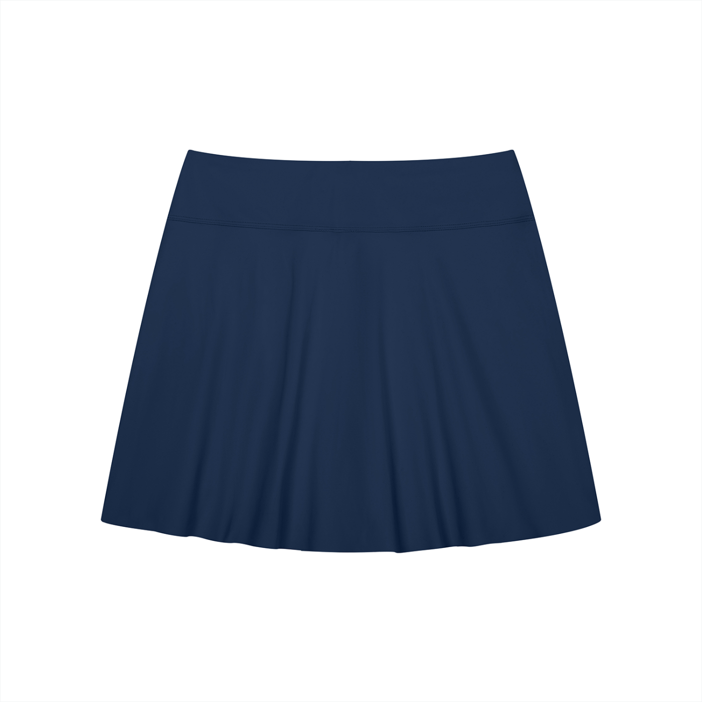 Women's A-Line Contrast Panel Slit Skirt