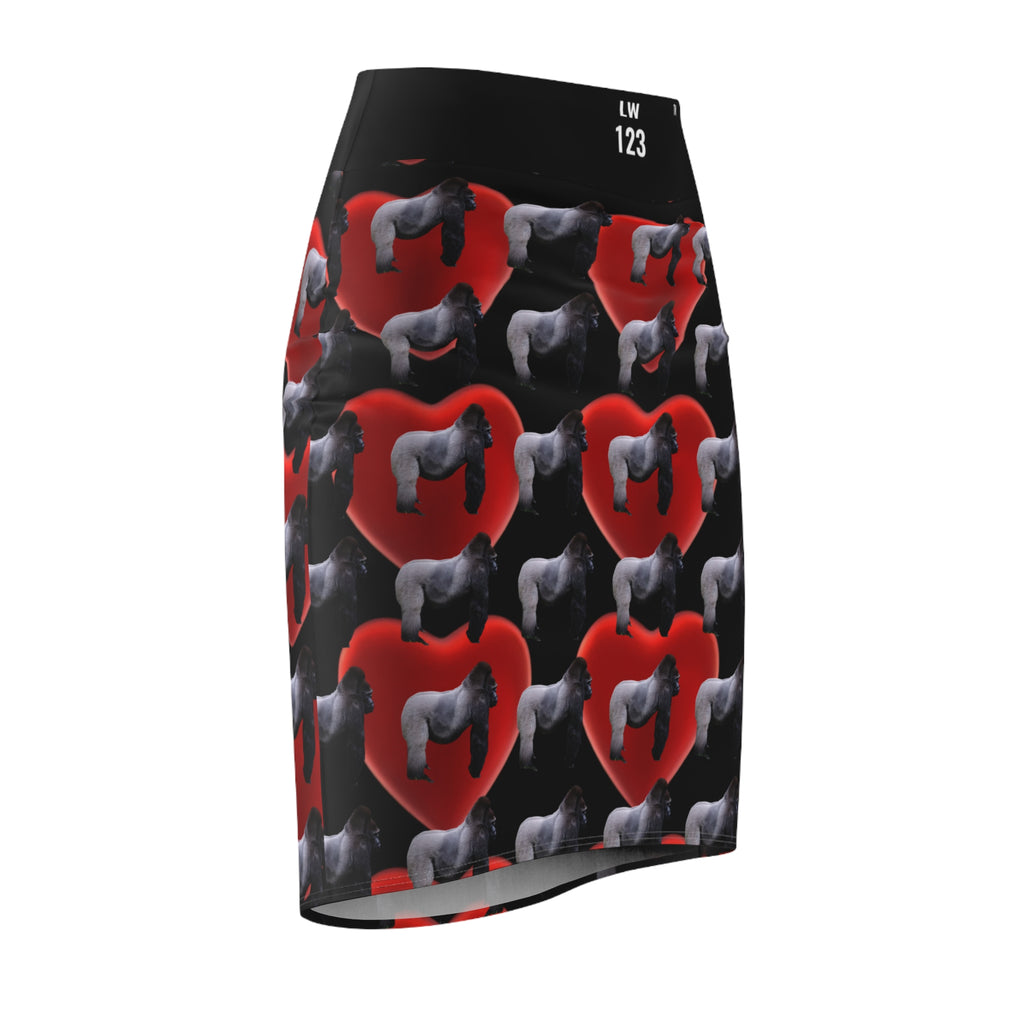 LW 123 Women's Pencil Skirt (AOP)