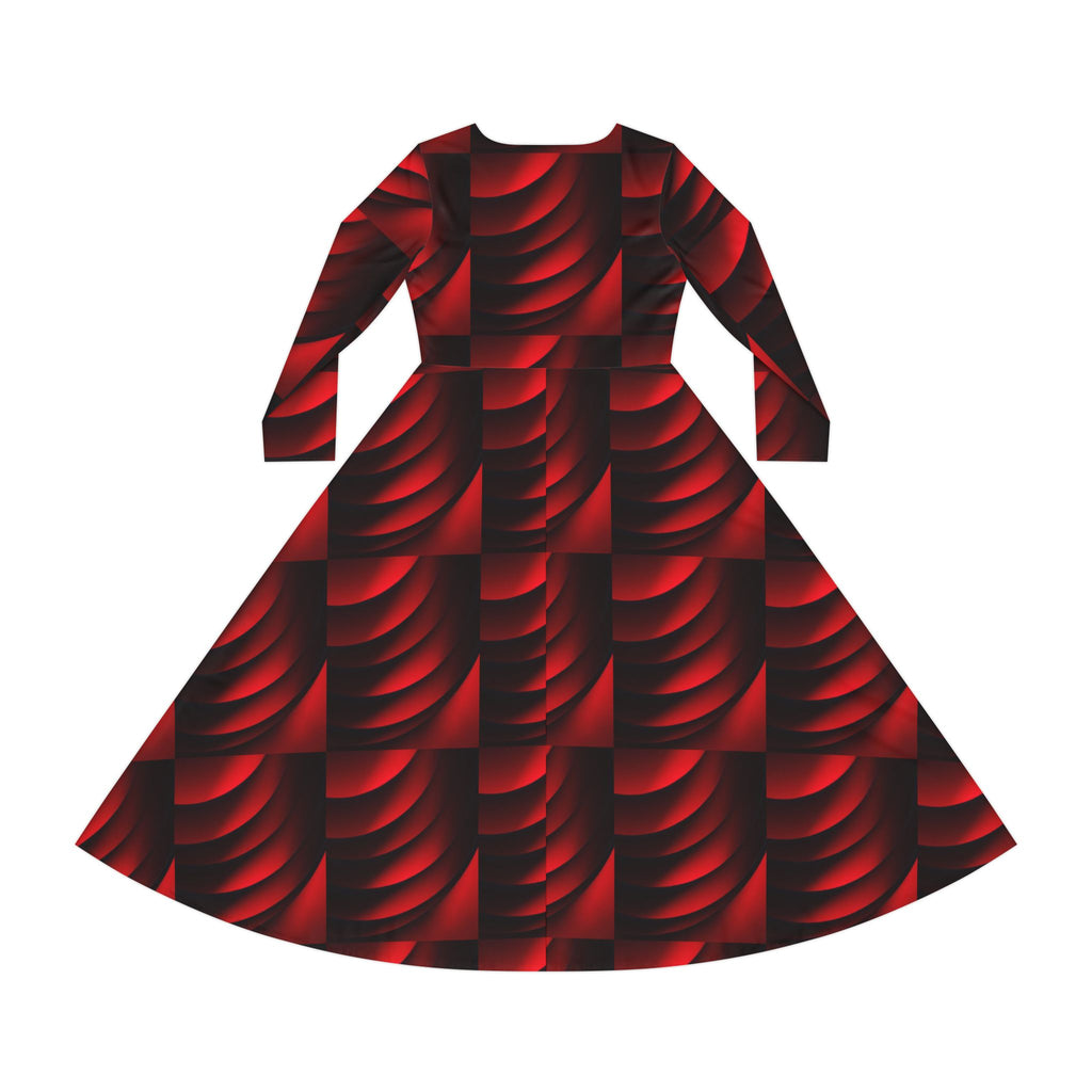 LW 123 Women's Long Sleeve Dance Dress (AOP)