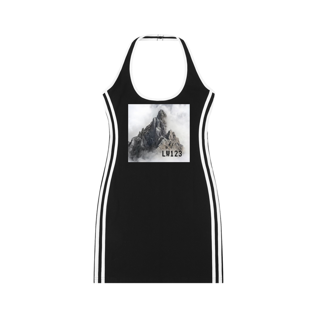 LW 123 Women's Binding Tight Halter Dress