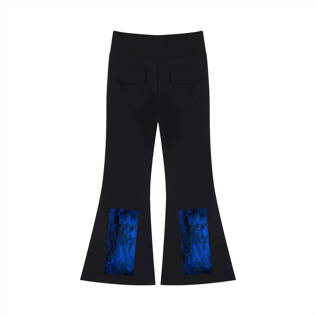 LW 123 Women's Drawstring Flared Leg Pants