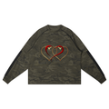 LW 123  Camo Loose Long Sleeve T-Shirt