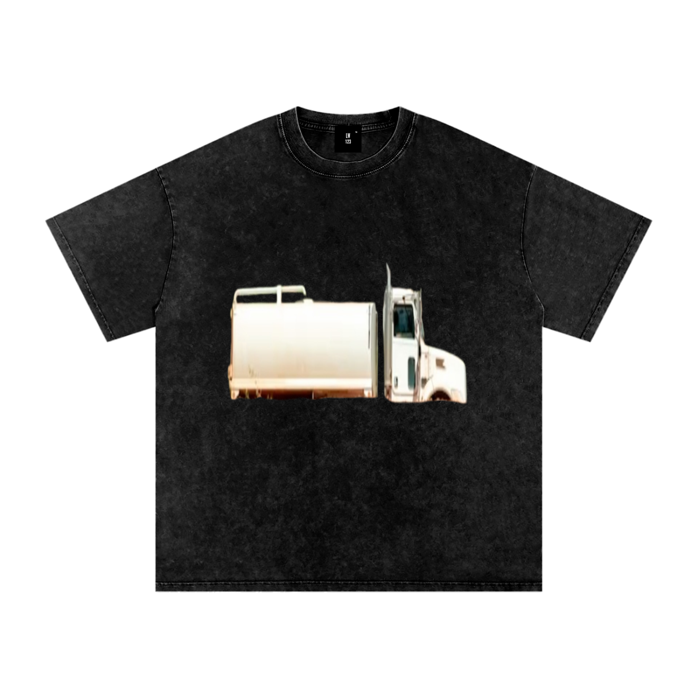 LW 123 Snow Washed Oversized Cotton T-Shirt