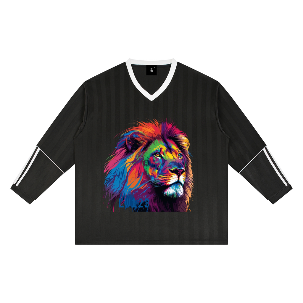 LW 123 Striped Soccer Jersey