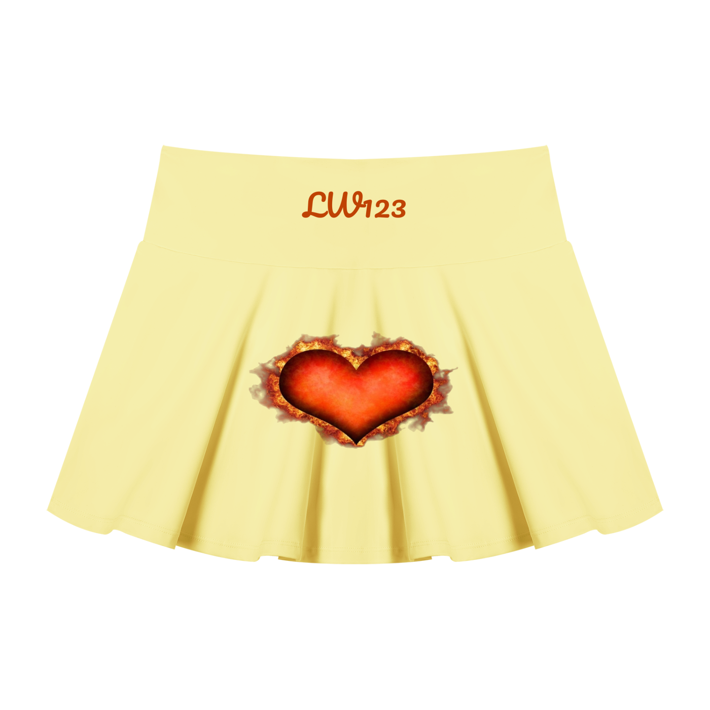 LW 123  Pleated A-Line Skirt
