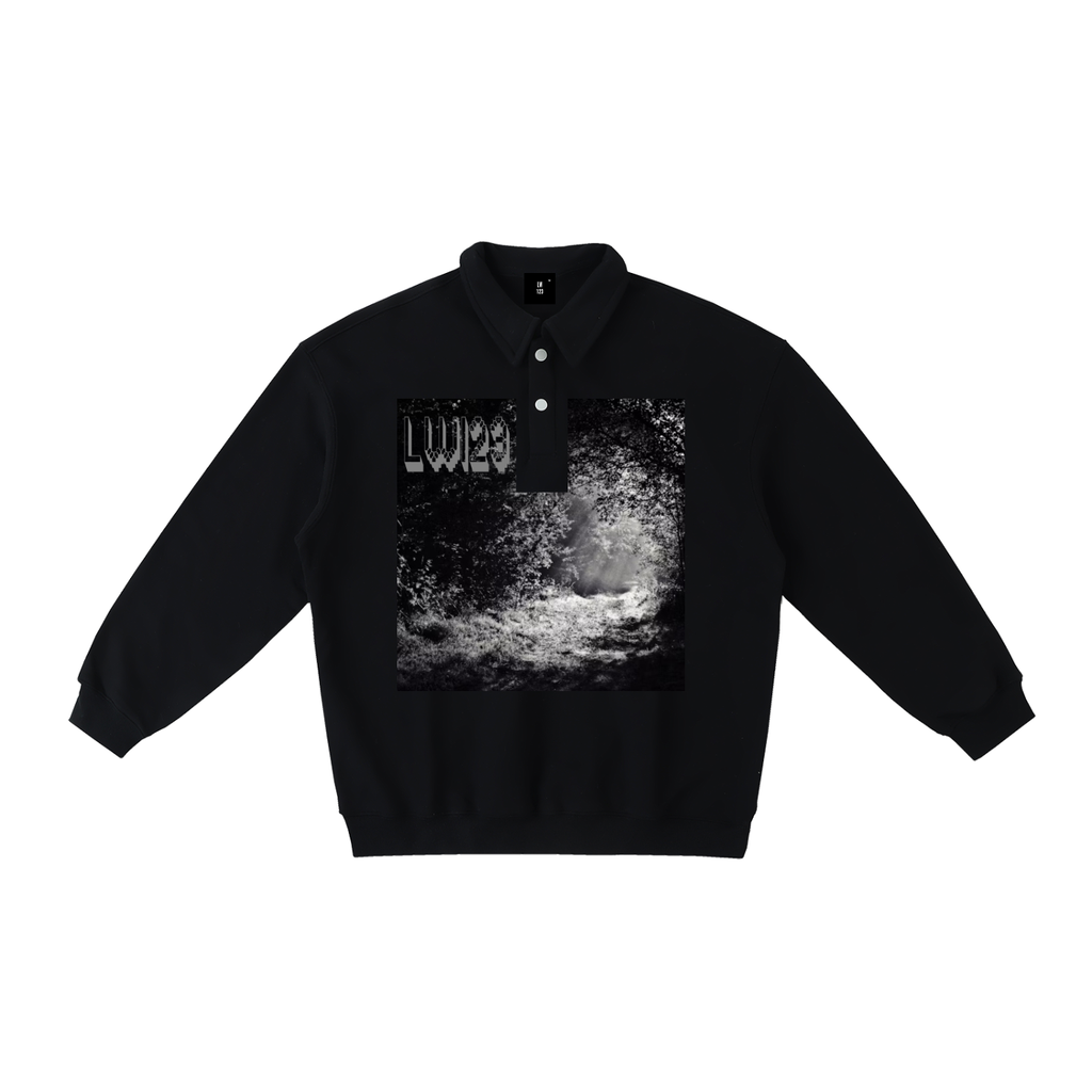 LW 123 Heavyweight Polo-Collar Sweatshirt