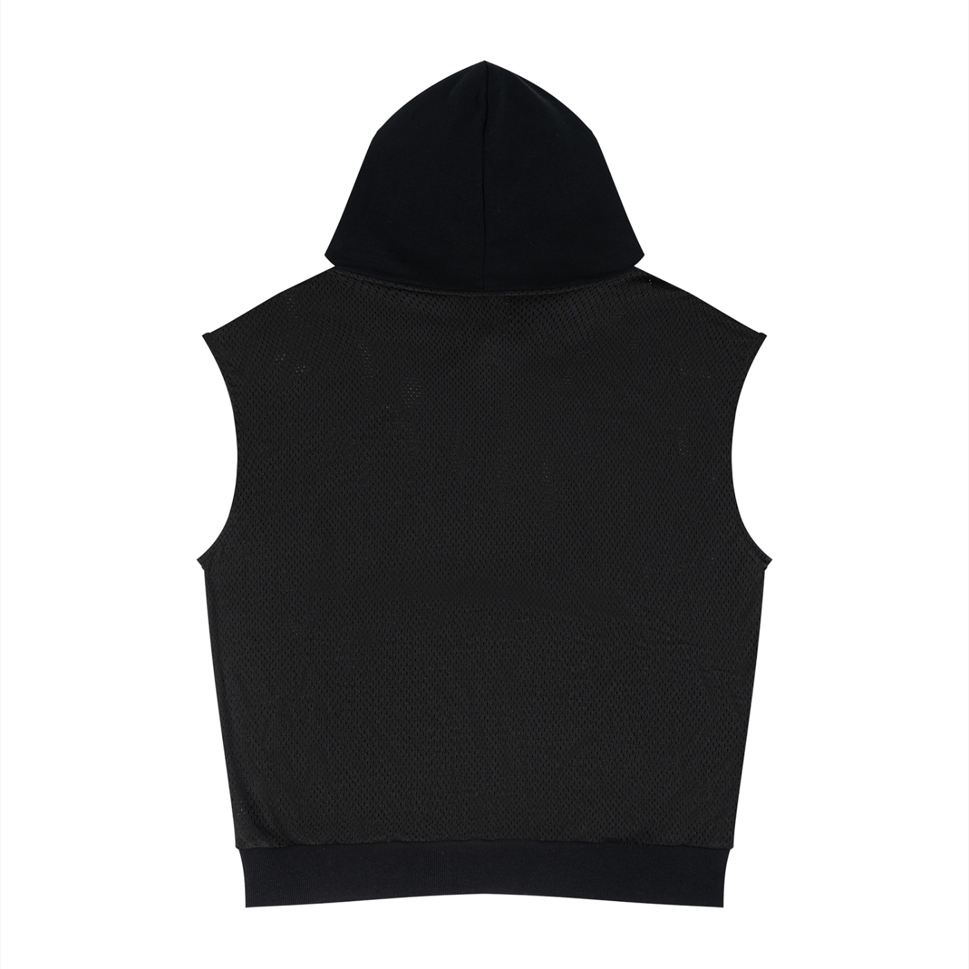 LW 123 Panel Mesh Sleeveless Hoodie