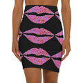 LW 123 Women's Mid-Waist Pencil Skirt (AOP)