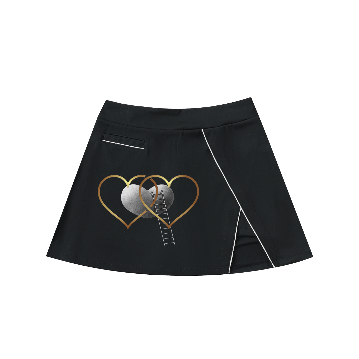 LW 123 High-Waist Pocketed A-Line Skirt