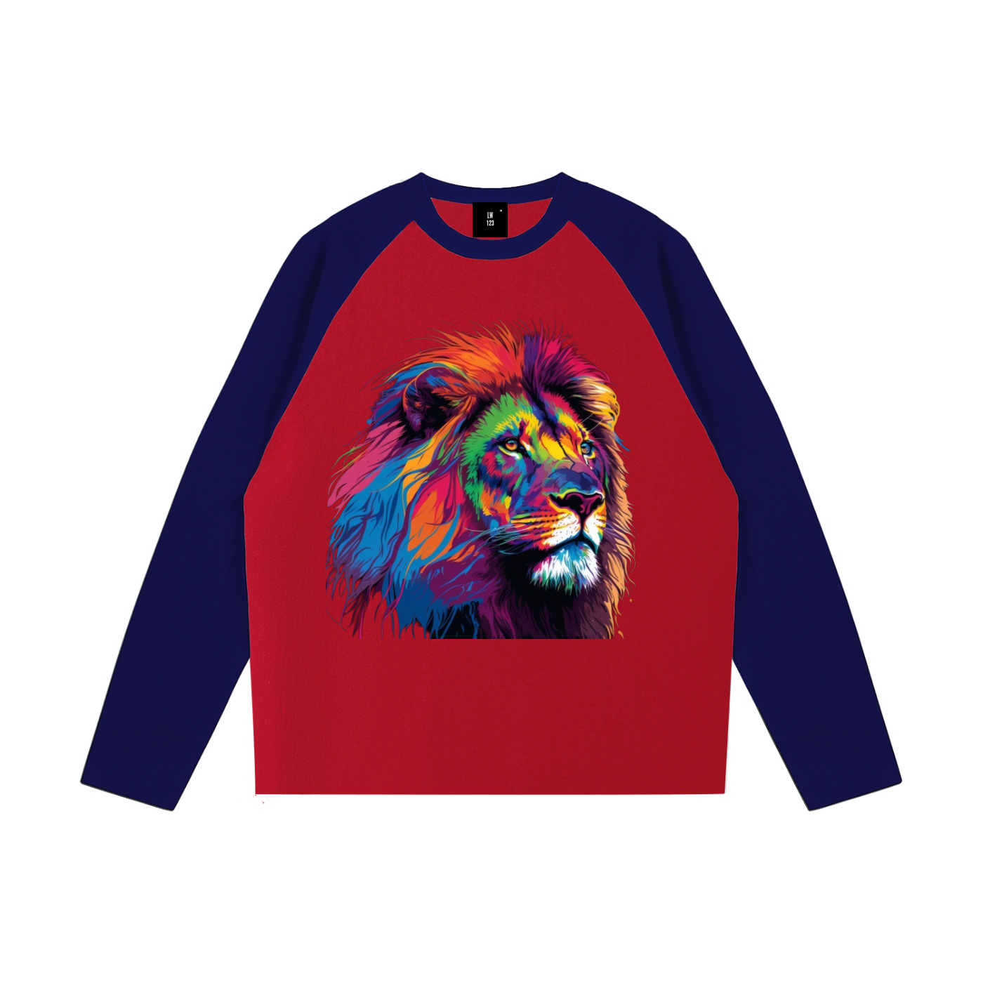 LW 123 Color-Blocked Raglan Long-Sleeve T-Shirt