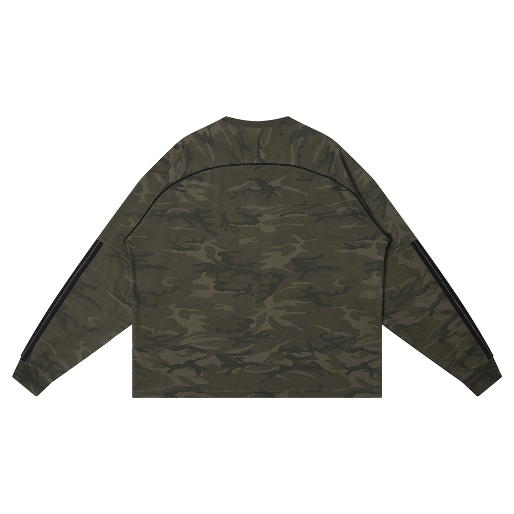 LW 123  Camo Loose Long Sleeve T-Shirt