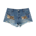 Women's Vintage Wash Raw Hem Denim Shorts