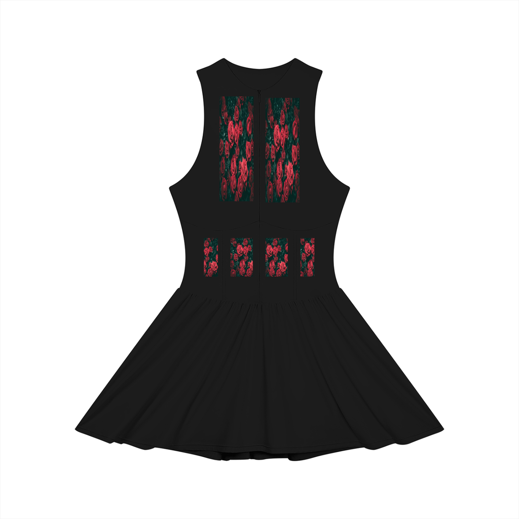 LW 123 Women’s Ruched Sleeveless Full-Zip Dress
