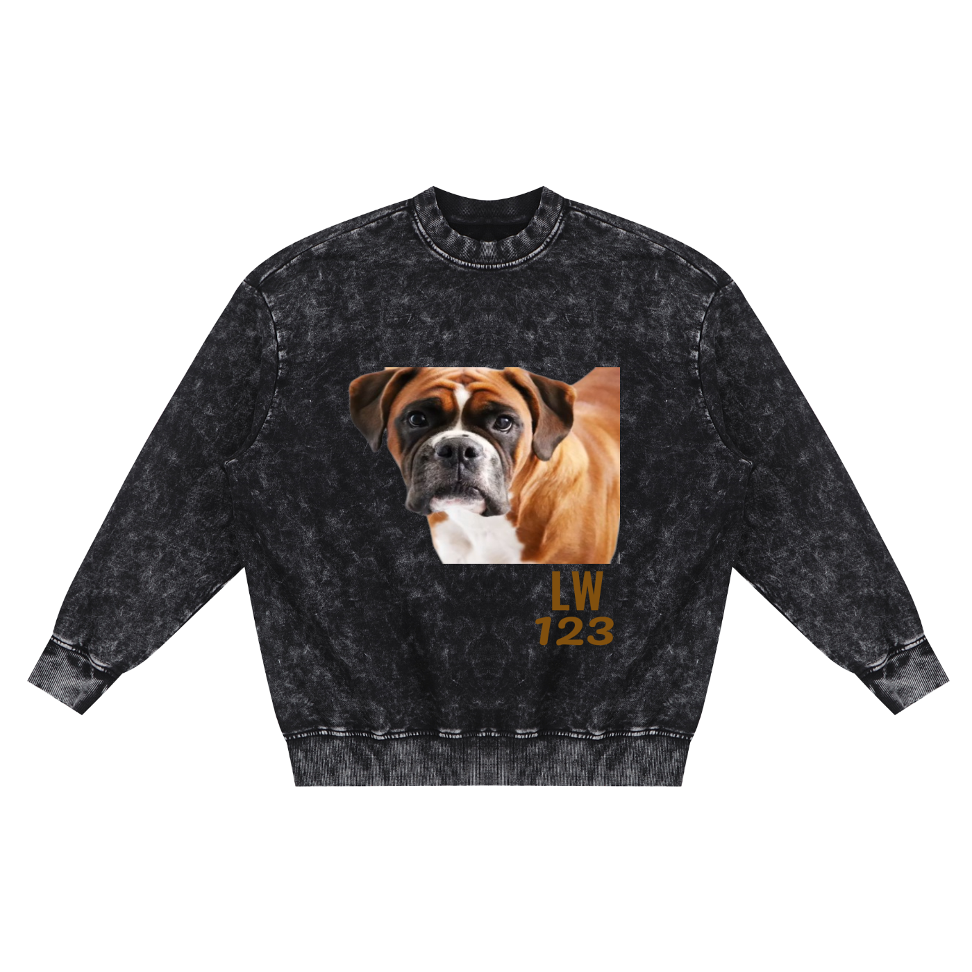 Snow Washed Hand-Frayed Sweatshirt