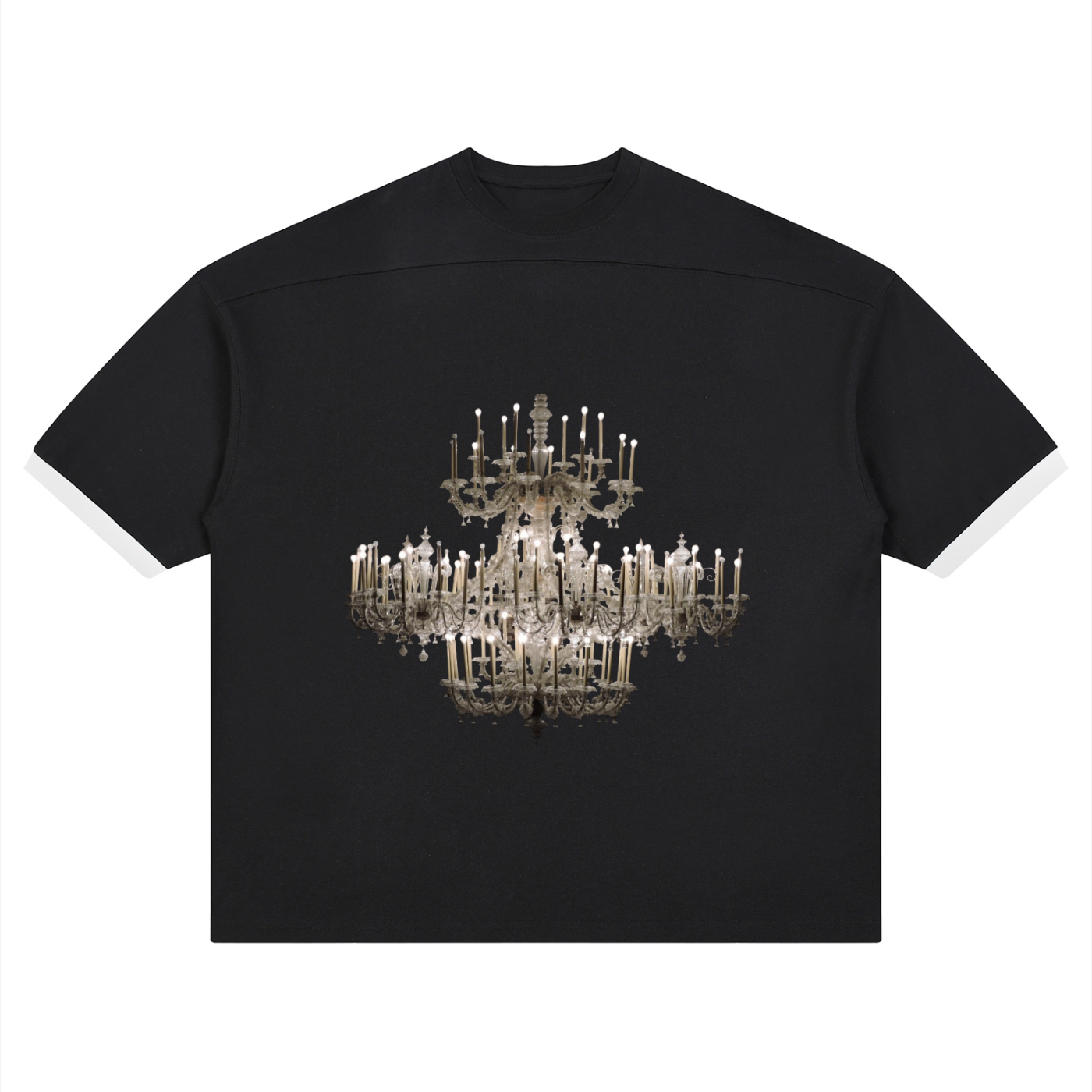 LW 123  Color Block Drop Shoulder T-Shirt