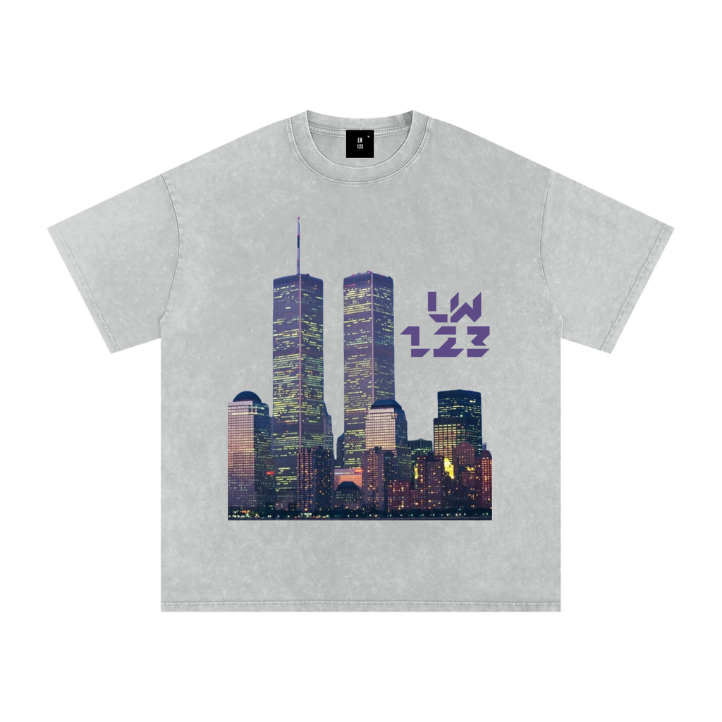 LW 123 Snow Washed Oversized Cotton T-Shirt