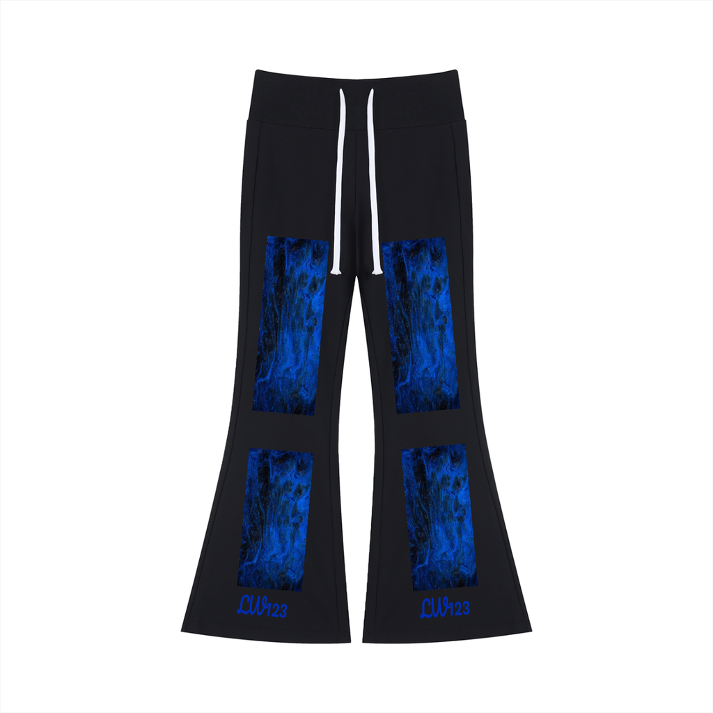 LW 123 Women's Drawstring Flared Leg Pants