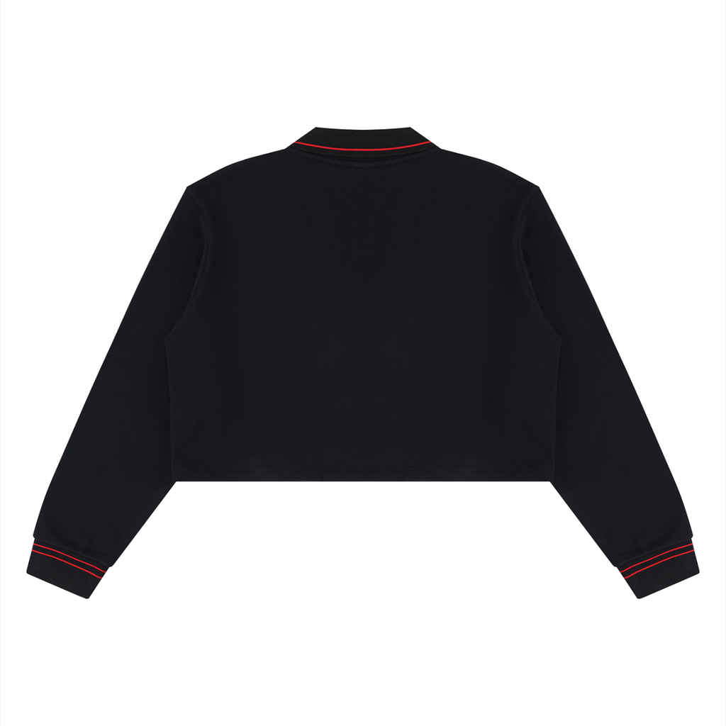 LW 123 Women’s Crop Collared Sweatshirt