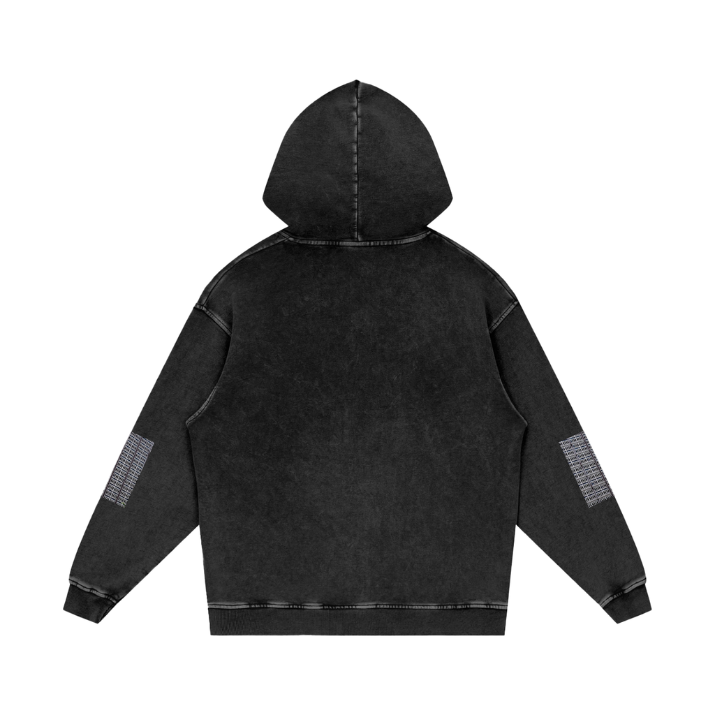 LW 123 Snow Washed Loose Cotton Hoodie