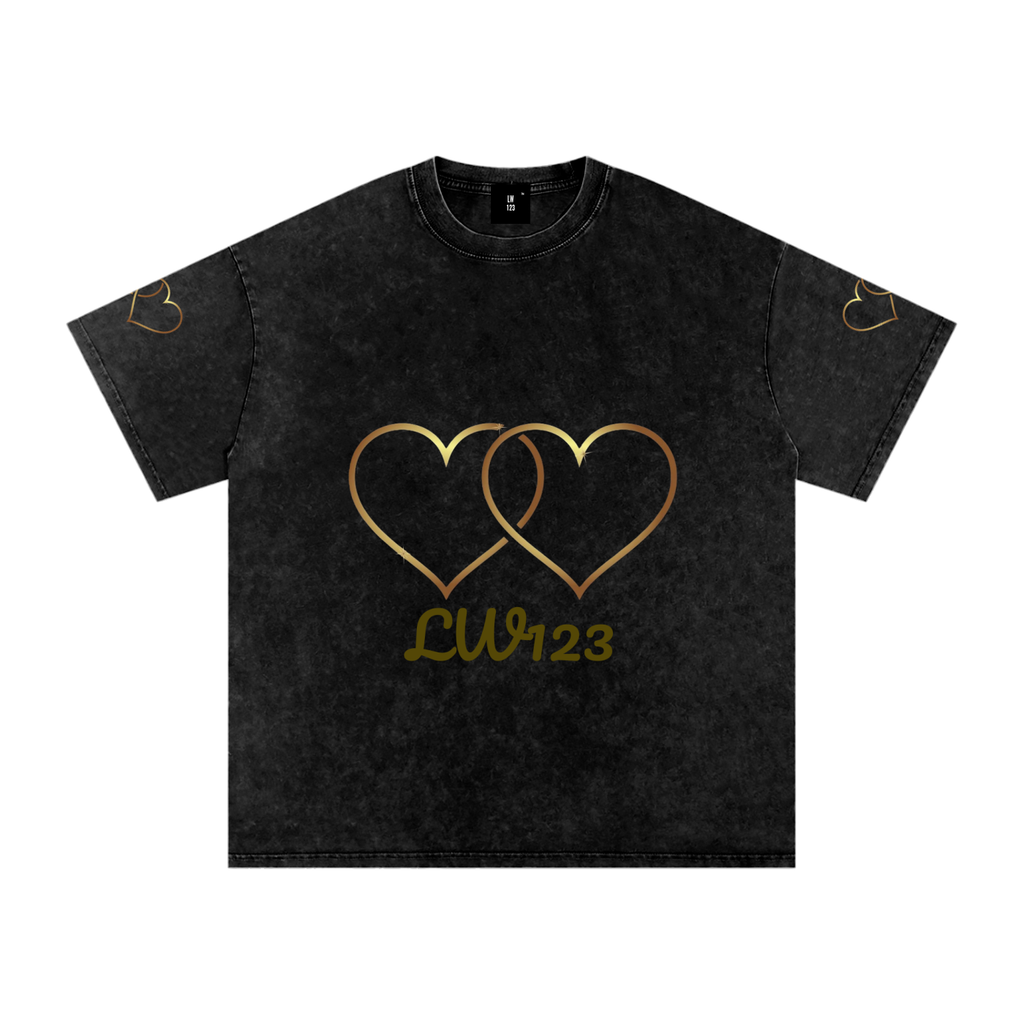 LW 123 Snow Washed Oversized Cotton T-Shirt