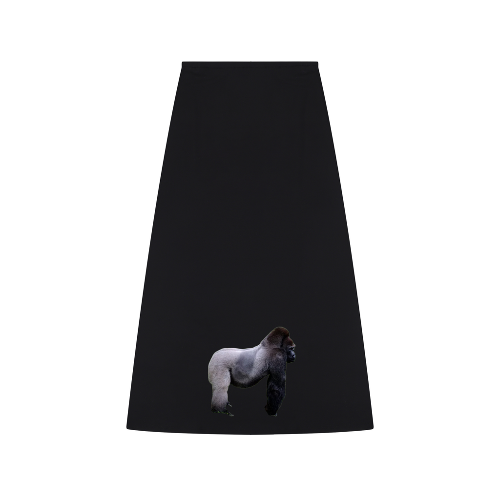 Women's Solid Color Knit Maxi Skirt