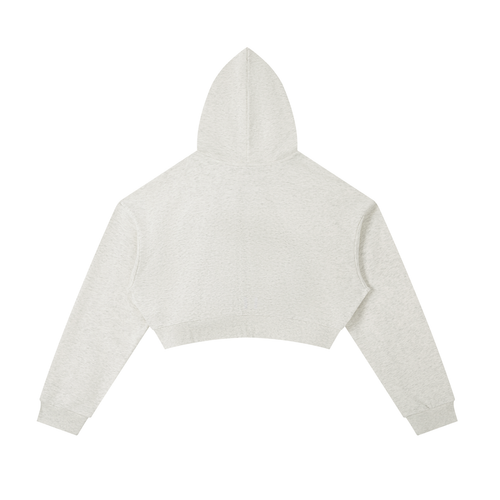 Essential Cropped Zip-Up Hoodie