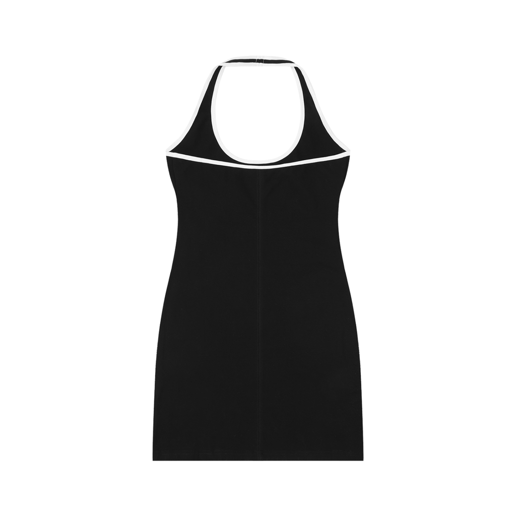 LW 123 Women's Binding Tight Halter Dress